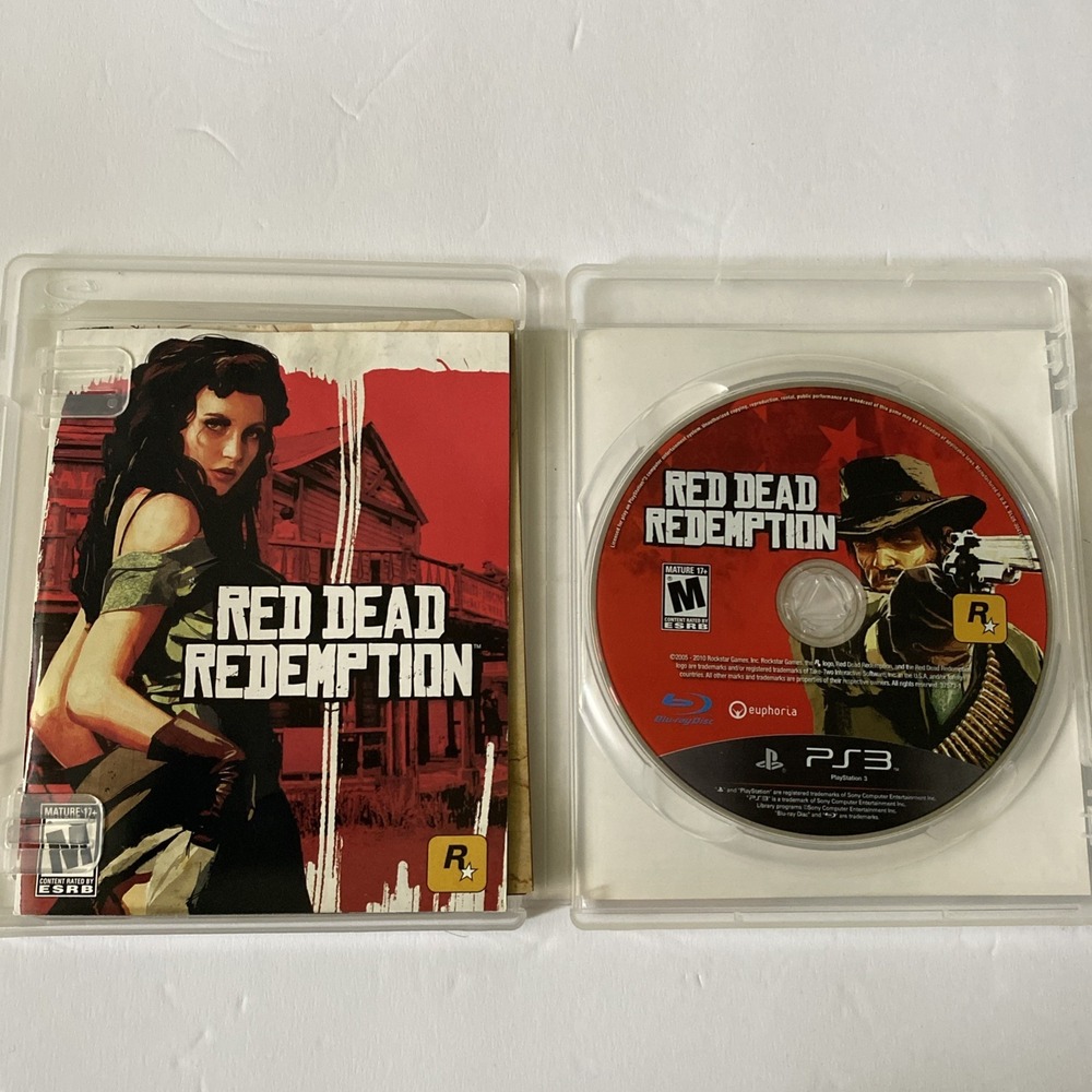 Sony Playstation 3 PS3 Red Dead Redemption Game + Poster Map + Manual - Picture 3 of 4